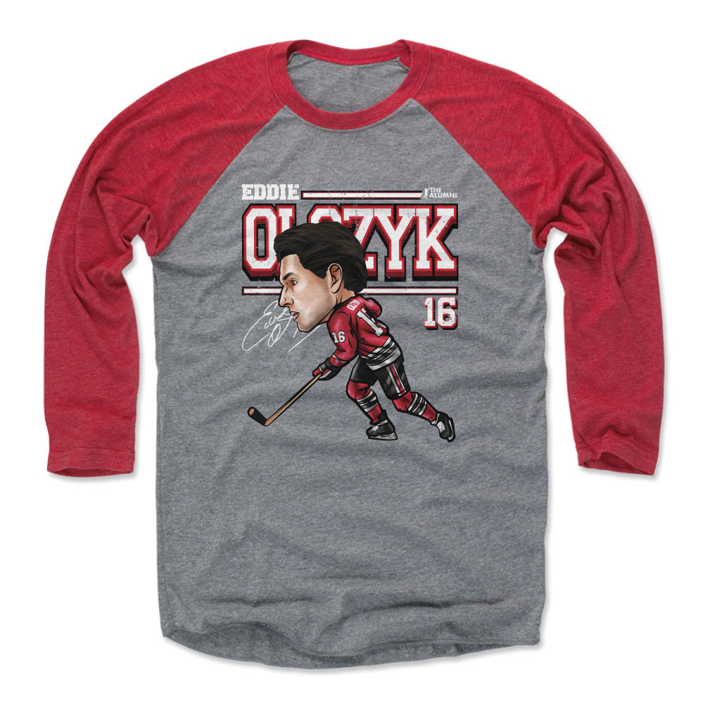 Eddie Olczyk Chicago Cartoon WHT