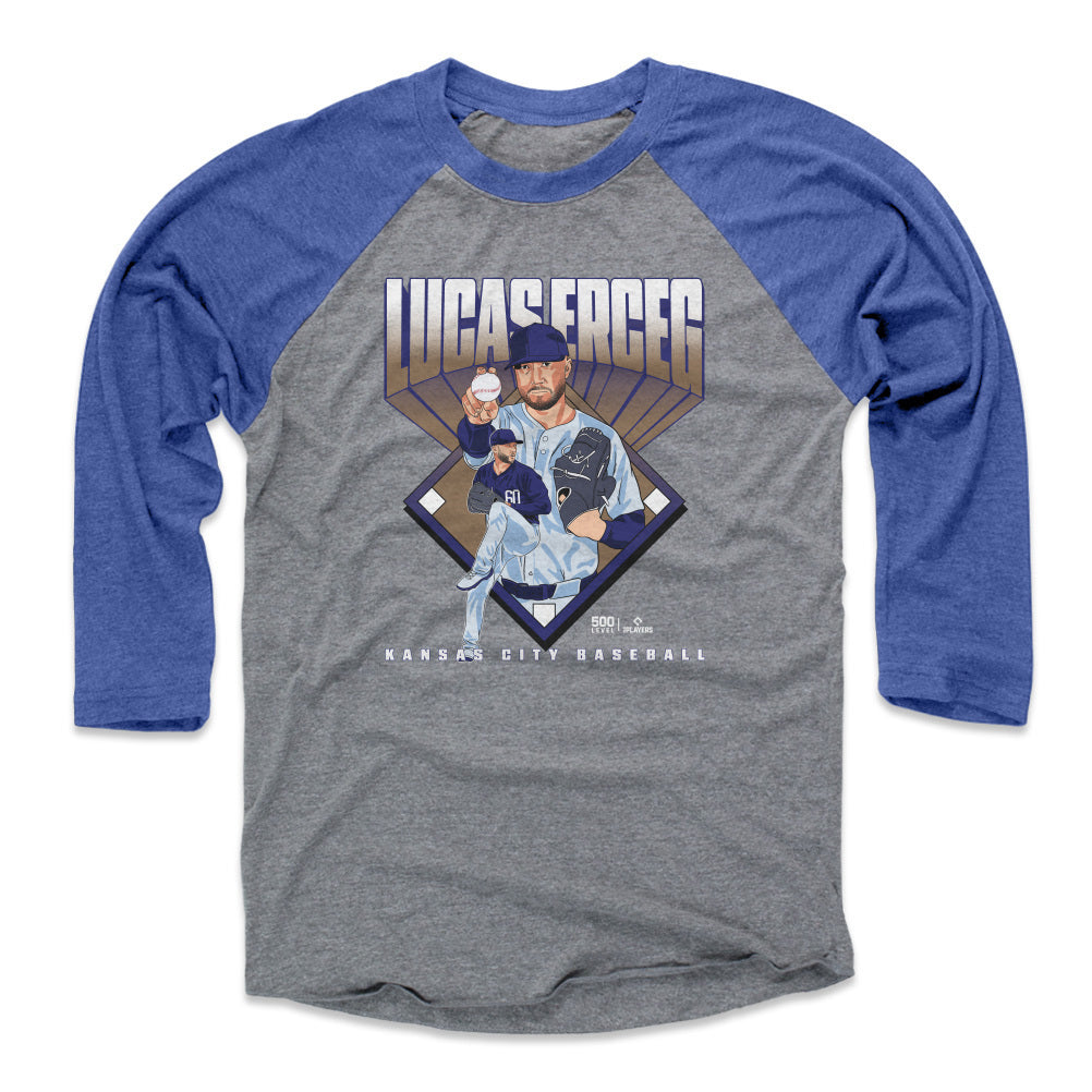 Lucas Erceg Kansas City Baseball Diamond WHT