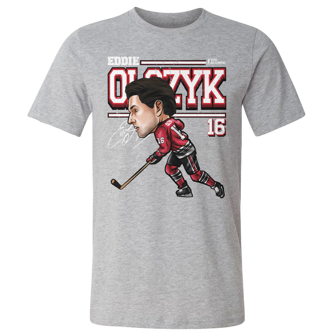 Eddie Olczyk Chicago Cartoon WHT