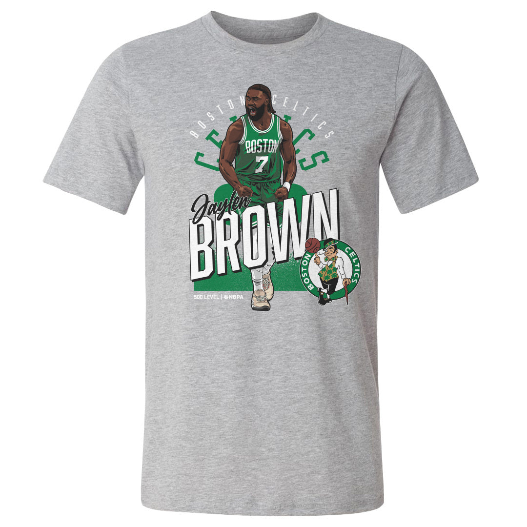 Jaylen Brown Boston Celtics Shield WHT