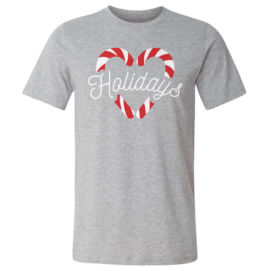 Christmas Candy Cane Heart WHT