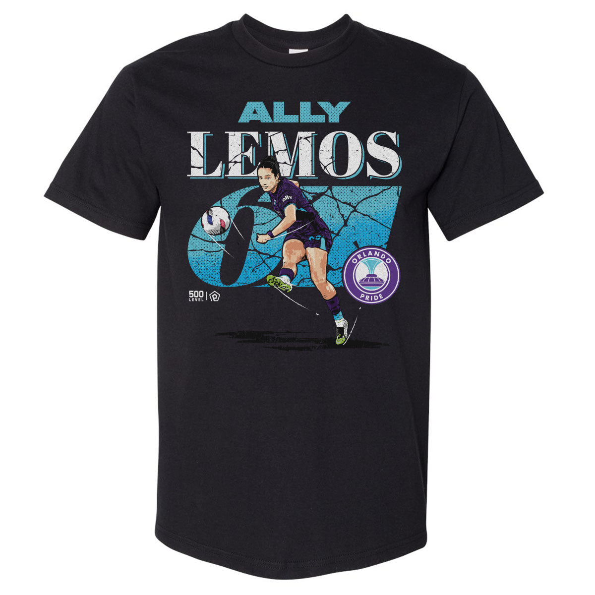 Ally Lemos Orlando Pride Cracked Number WHT