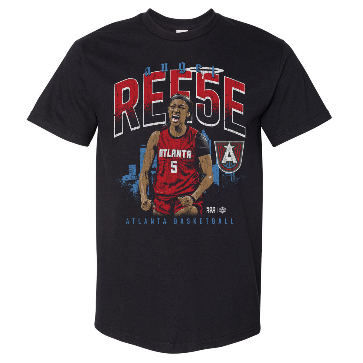 Angel Reese Atlanta Dream Cityscape WHT