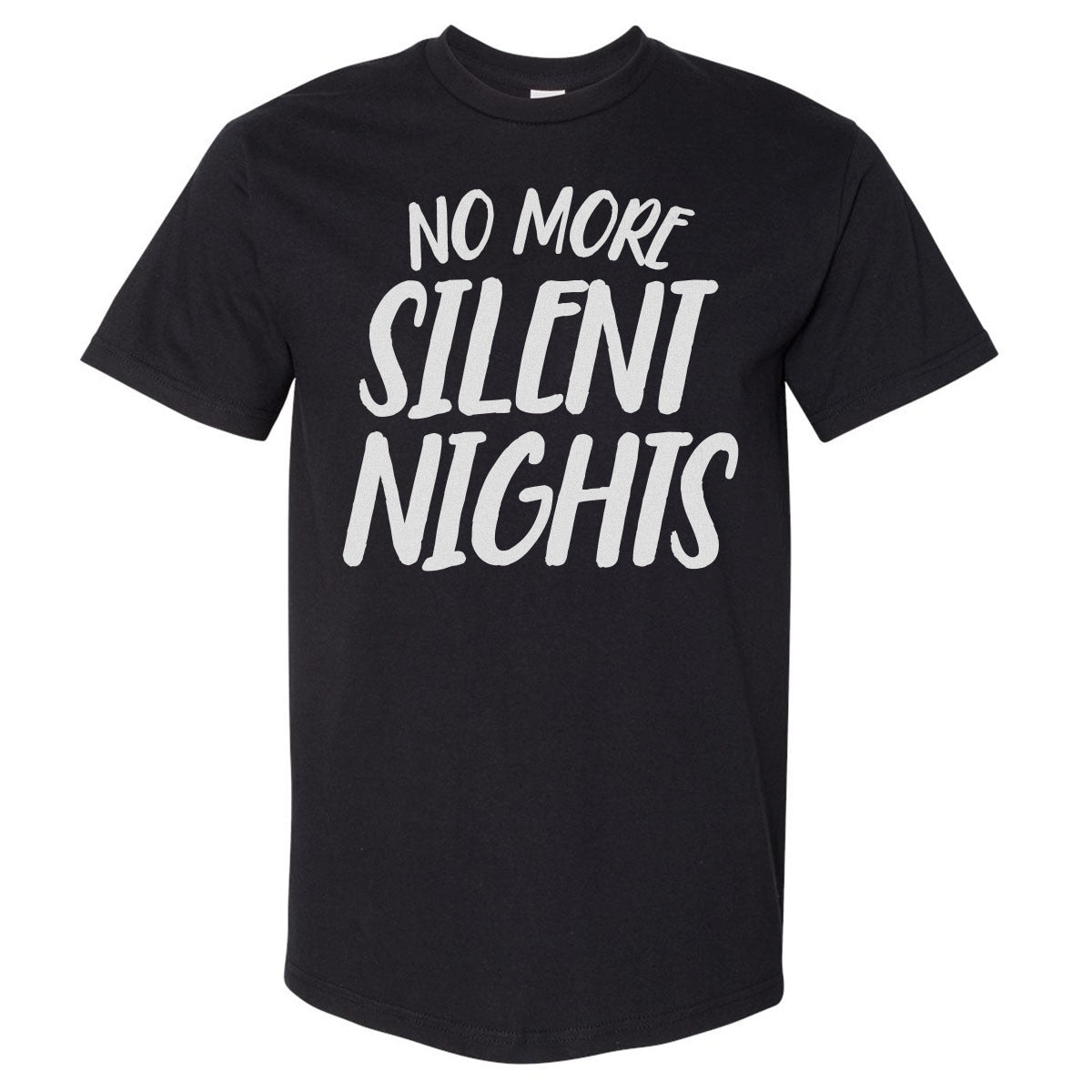 Christmas No More Silent Nights WHT