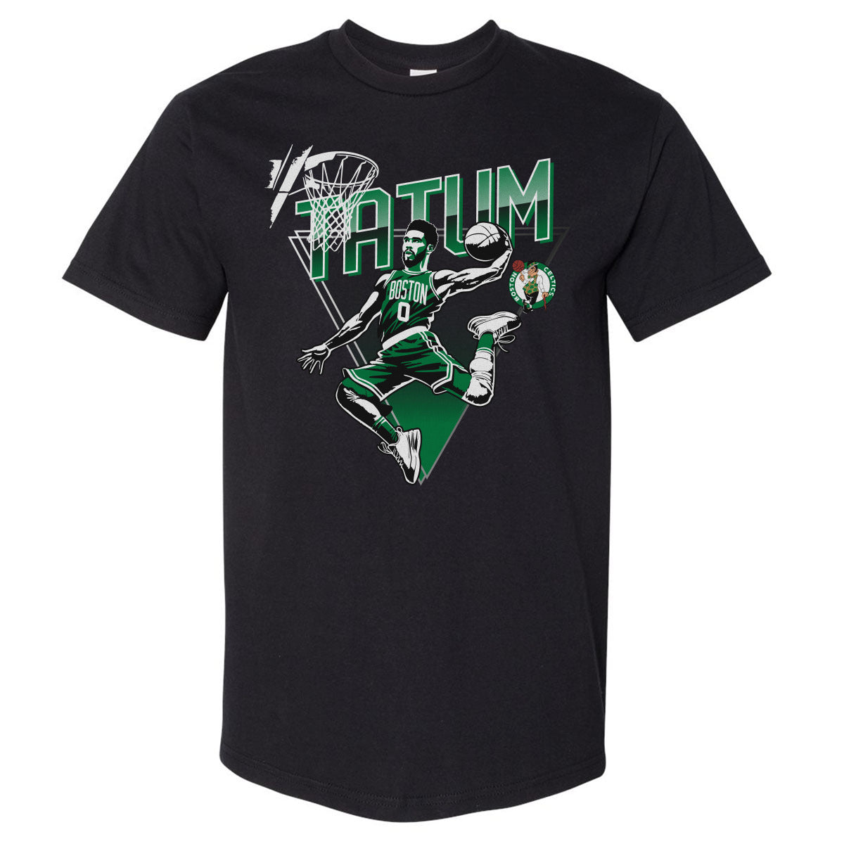 Jayson Tatum Boston Celtics Triangle WHT