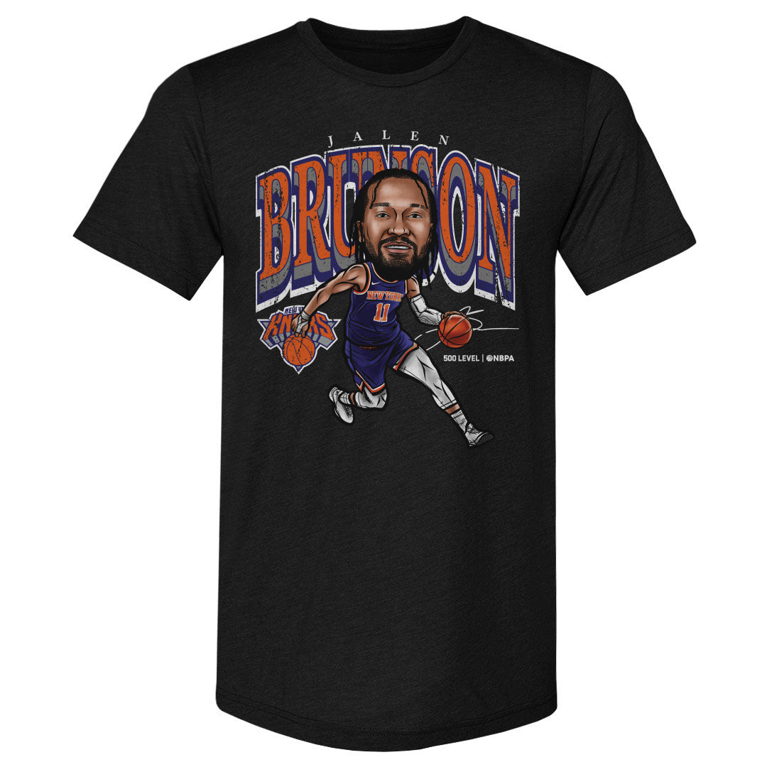 Jalen Brunson New York Knicks Cartoon WHT