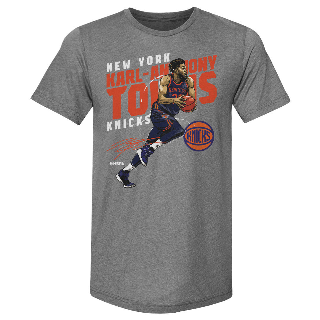 Karl-Anthony Towns New York Knicks Slant WHT