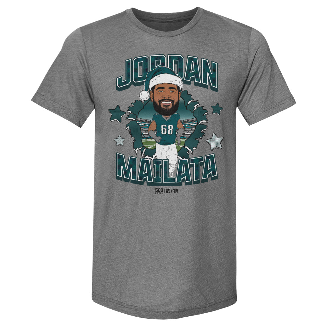 Jordan Mailata Philadelphia Santa Hat WHT