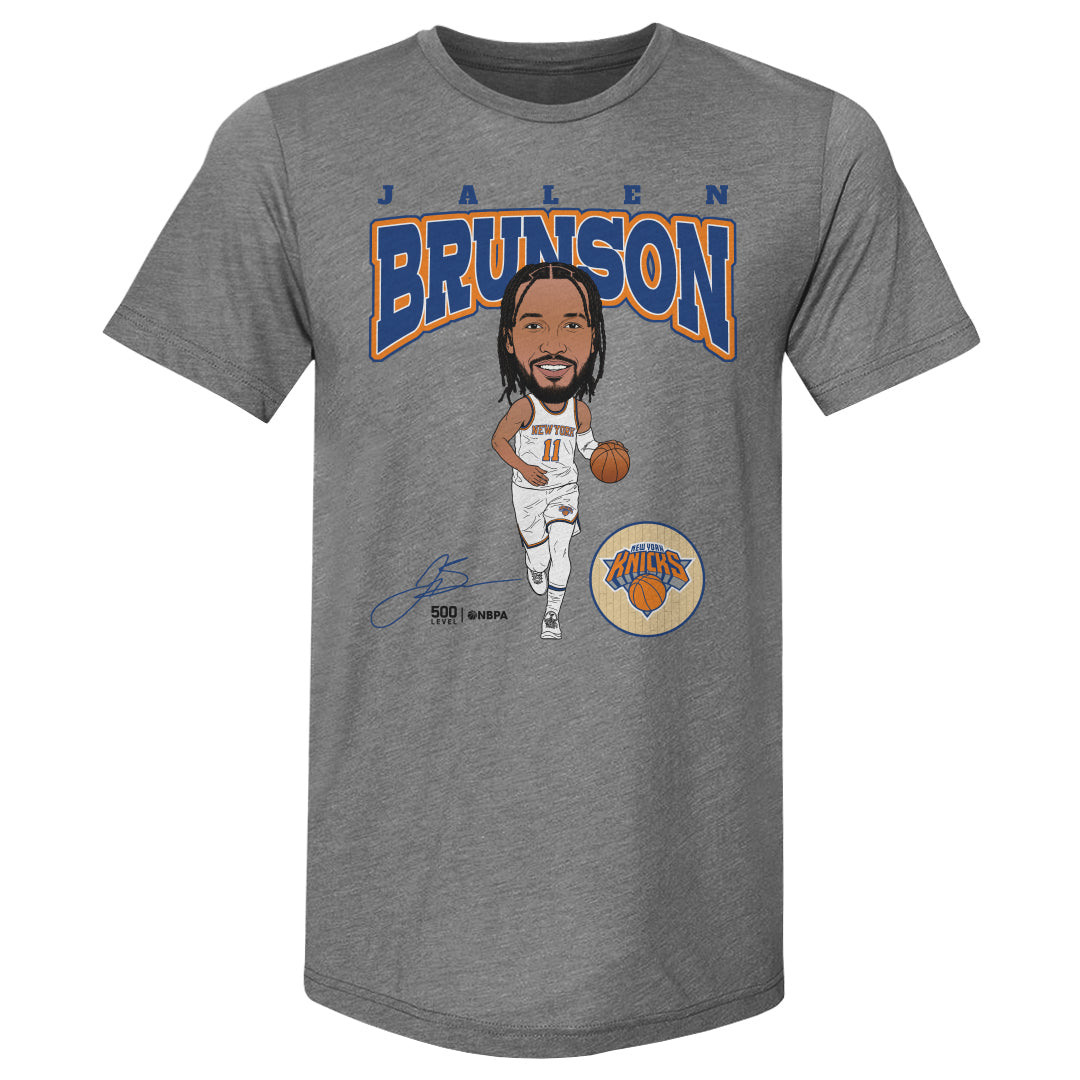 Jalen Brunson New York Knicks Hardwood Comic WHT