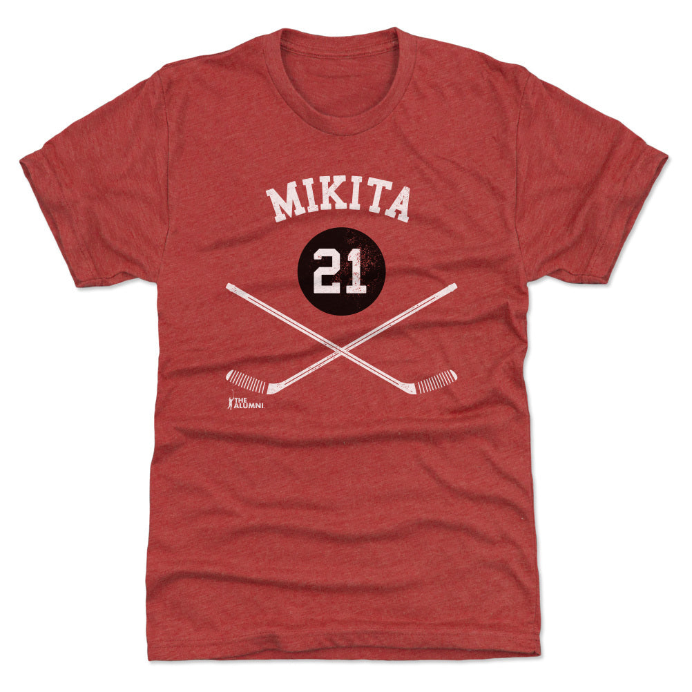 Stan Mikita Chicago 21 Sticks WHT
