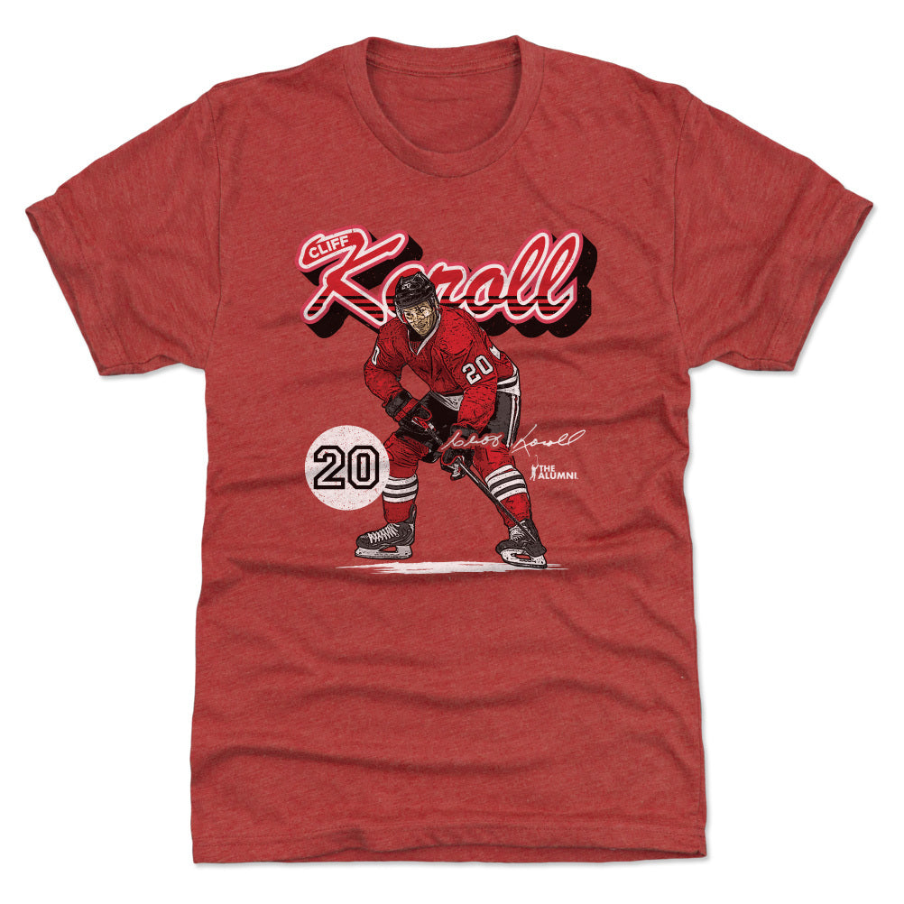 Cliff Koroll Chicago Retro Script WHT