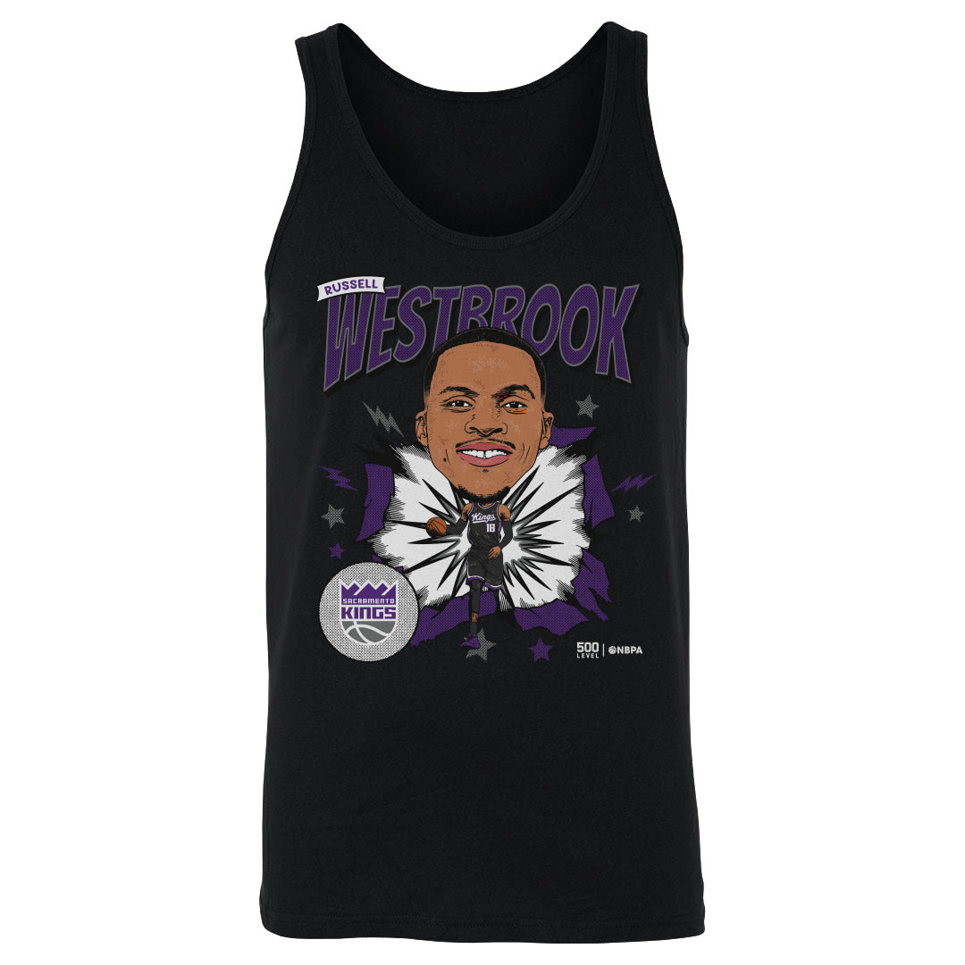 Russell Westbrook Sacramento Kings Caricature WHT