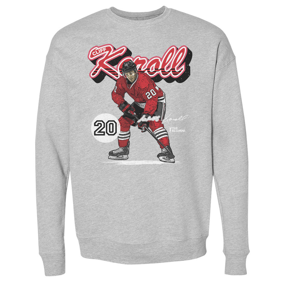Cliff Koroll Chicago Retro Script WHT
