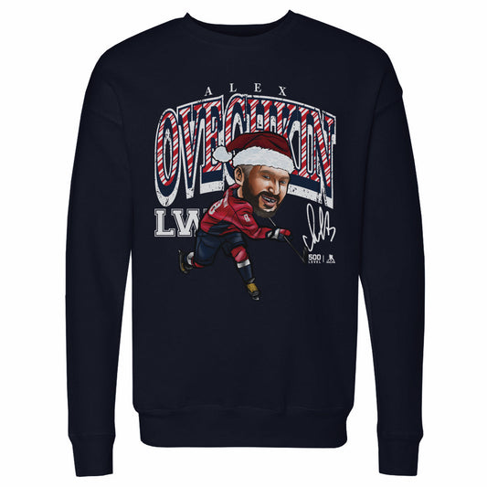 Alex Ovechkin Washington Cartoon Santa Hat WHT