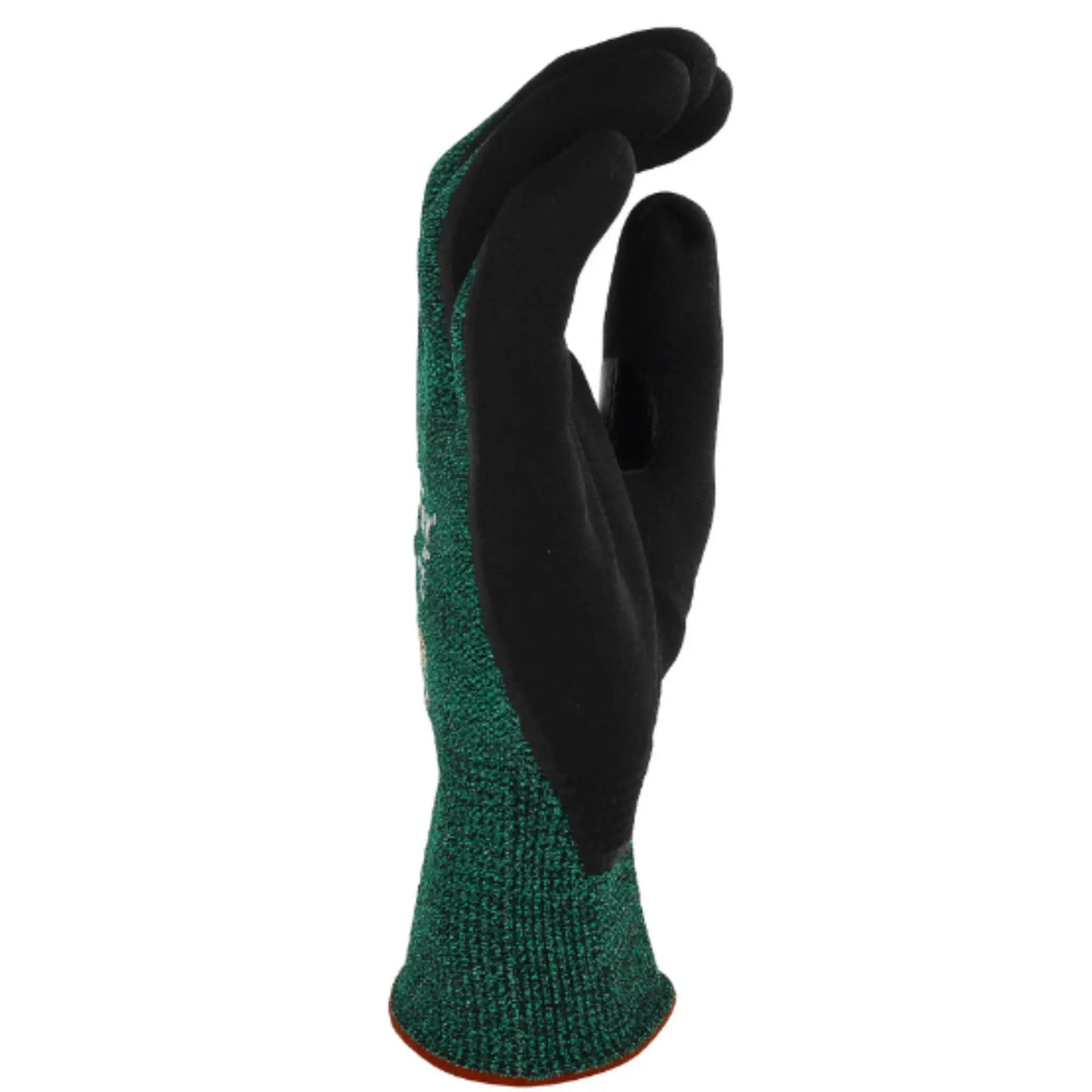 PIP ATG 34-8743 MaxiFlex Cut Seamless Knit Glove with Black MicroFoam Nitrile Coated, Green