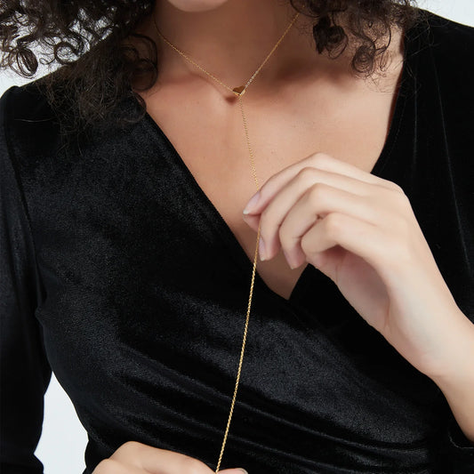 ANDYWEN 925 Sterling Silver Heart Pendant Necklace – Adjustable Snake Chain Charm for Women