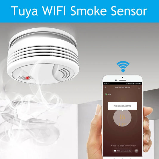 Tuya Wifi Smoke Slayer — 80dB Fire Alarm with Smart Life Edge