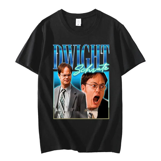 Schrute Force Chaos Tee – Funny Dwight Graphic Shirt for Hardcore Office Fans