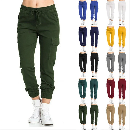 The Ultimate Women's Solid Jogger Cargo Pants: Streetwear Meets Comfort in Every Pocket