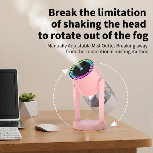 “Night Raider” Starry Sky Portable Humidifier – Ultimate USB Fog & Aromatherapy Projector for Rebels and Rockstars