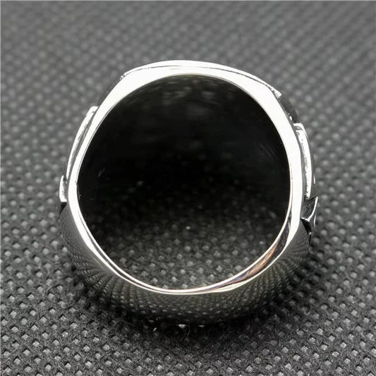 "HELLSILVER // Gothic Cross S925 Ring – Certified Street-Grade Authority for the Damned & the Dapper"