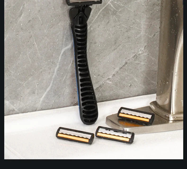 18-Head SmoothShave+ Razor Set – Reusable Triple-Blade Precision Razor for Women & Men | Face, Body, Underarm, Legs | Anti-Slip Grip & Imported Blade Power