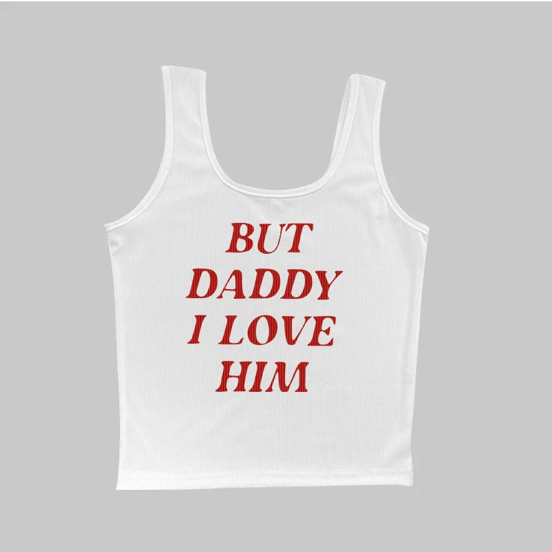 Rebel Romance: ‘But Daddy, I Love Him’ Y2K Fairycore Baby Tee – Sweet, Spicy & Slightly Defiant