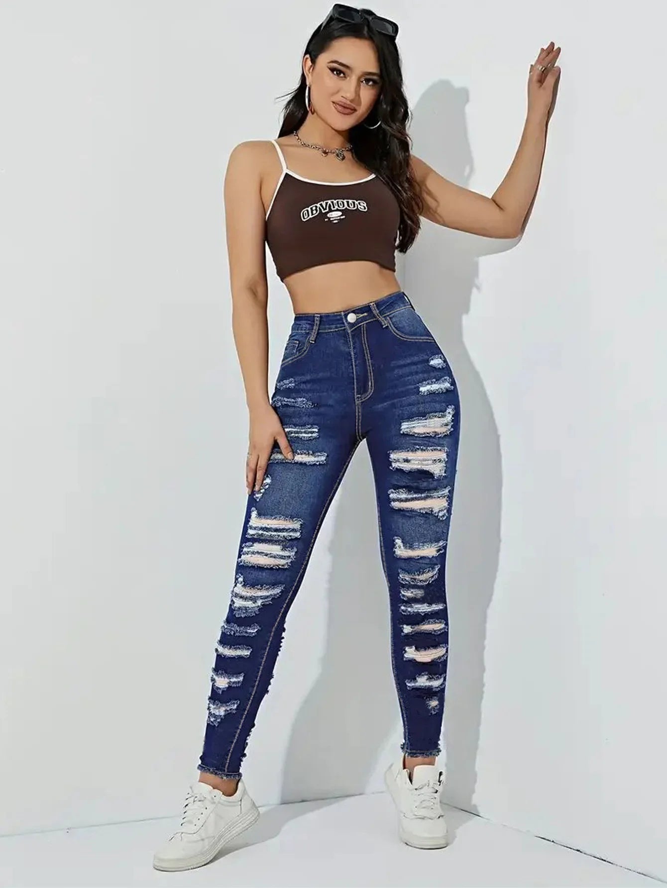 Kalenmos Y2K Time-Traveler Jeans: High-Waist Spliced Mom Jeans for Women – Elegant Pencil Pants That Make Basic Denim Cry in the Fitting Room