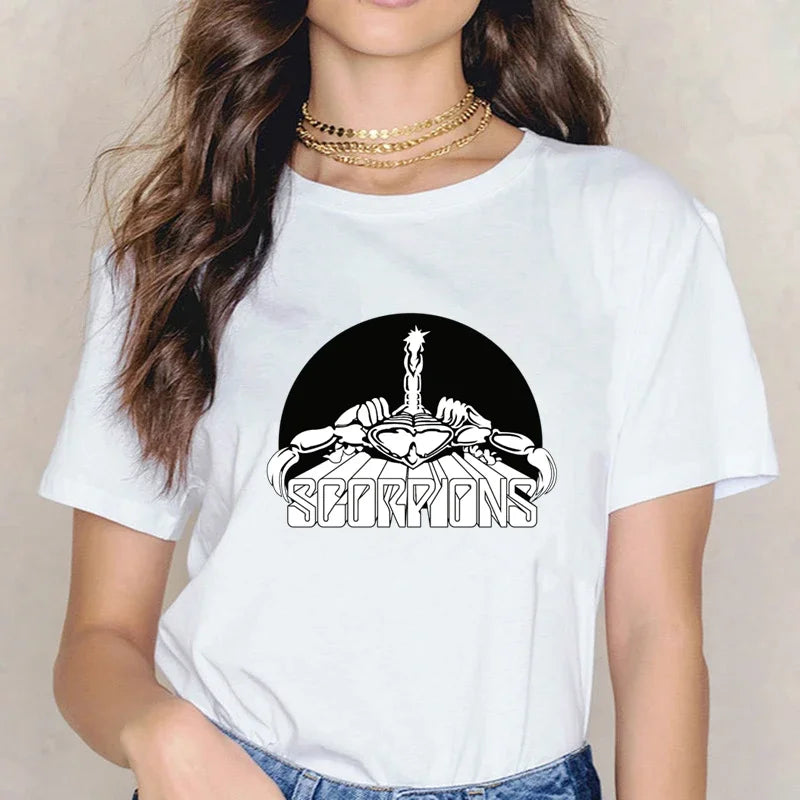 Love At First Riff: Scorpions Women’s T-Shirt for Loud Souls & Silent Judgers