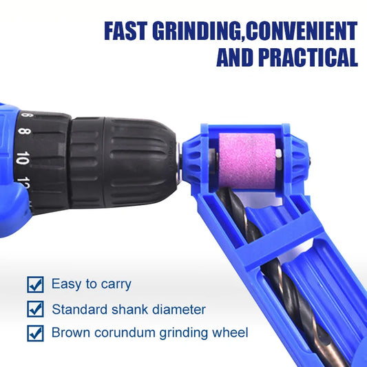 RiffSharp Drill Resurrector – Brown Corundum Bit Grinder with Mandrel Rage Mode & ABS Grip for DIY Shred Work