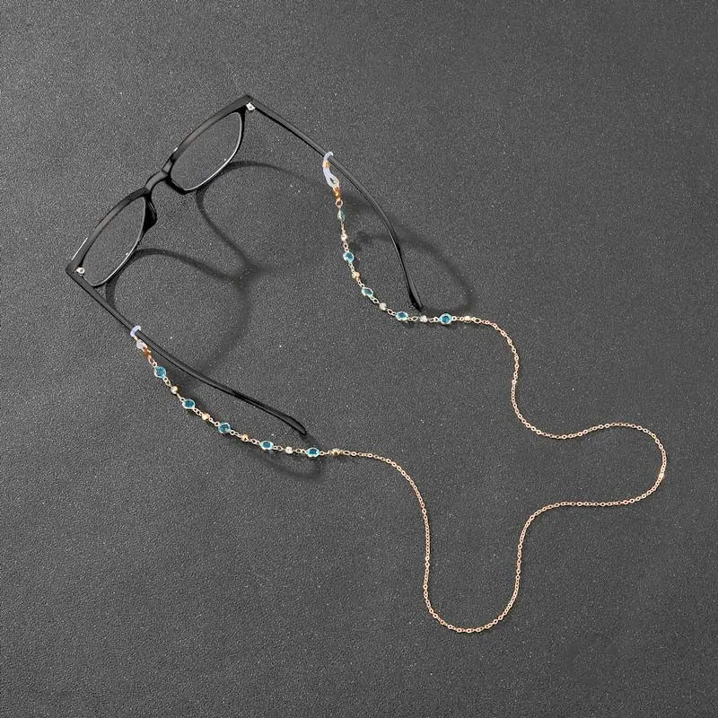 Zircon Crystal Beaded Eyeglass & Mask Chain: The Ultimate Accessory for Women