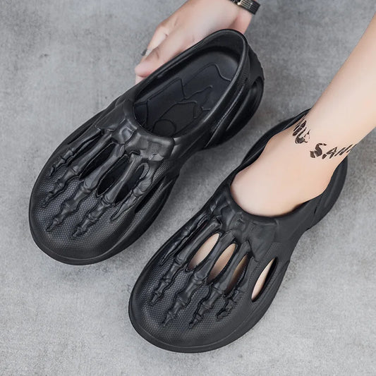 âSKULL CLAW STOMPERS â Post-Apocalyptic Beach Sandals for Men Who Donât RSVP to Dangerâ | 2025 Summer Slip-On Slayers by Lizard Vigilante