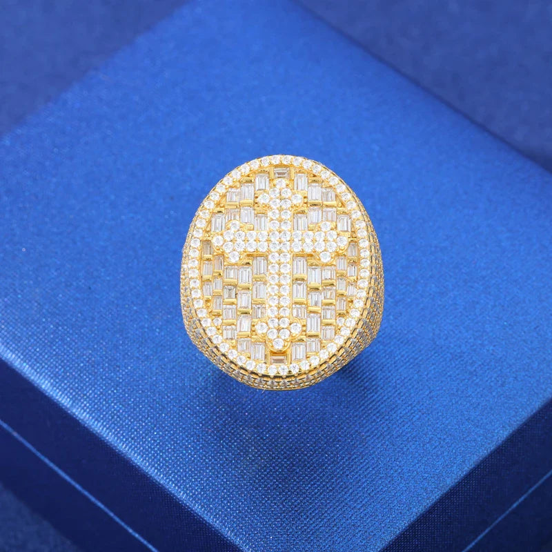 Dominion S925 VVS Moissanite Lion Ring – Precision-Crafted Sterling Silver Alpha Statement Band for Men | Tested D Grade Ice, Prong Set Power Symbol