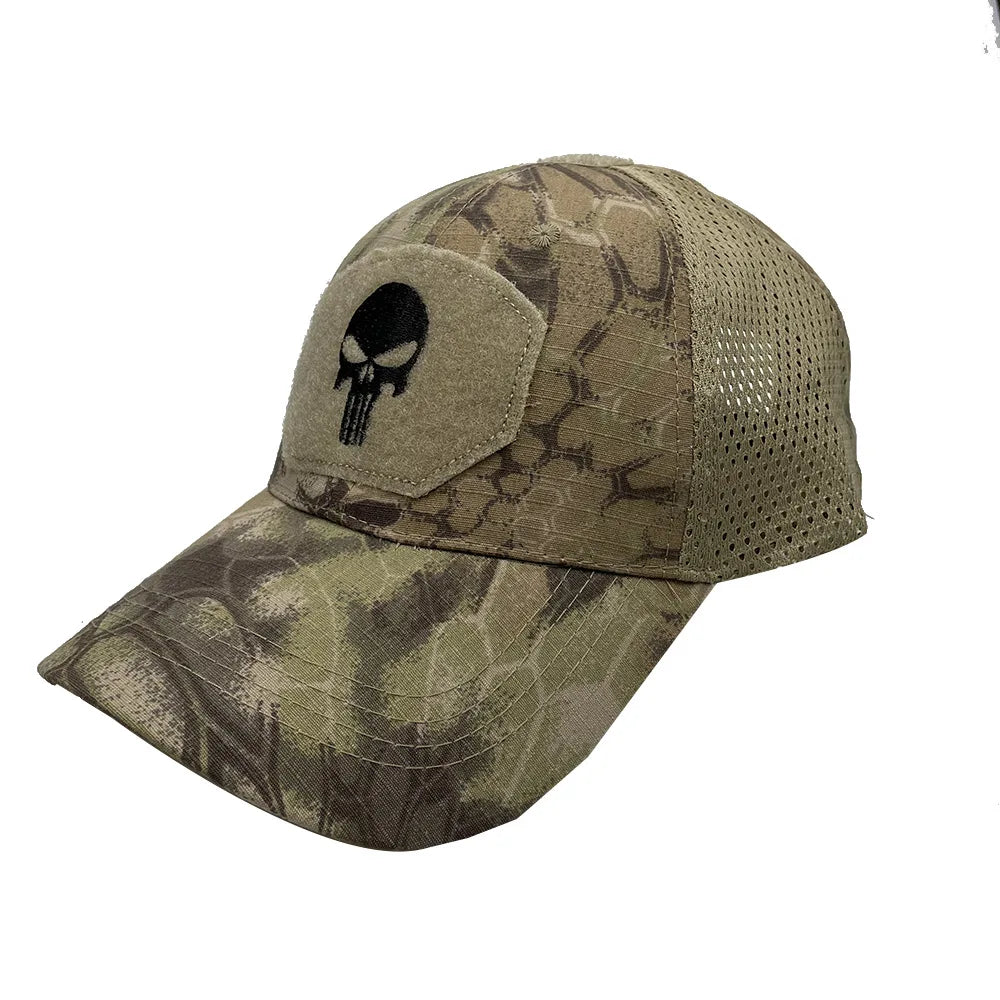 Skull Recon Tactical Camo Mesh Cap