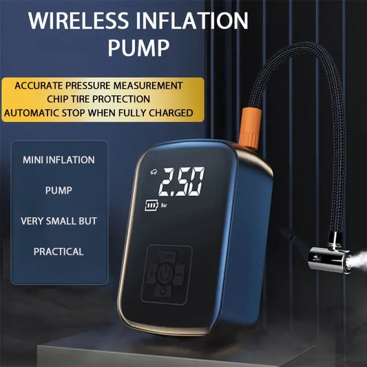 PuffDaddy X1 – Wireless Tire Inflator Air Pump with Auto Stop, 150PSI Power for Cars, Bikes, Balls & Boats | Compact, Fast & Seriously Handy