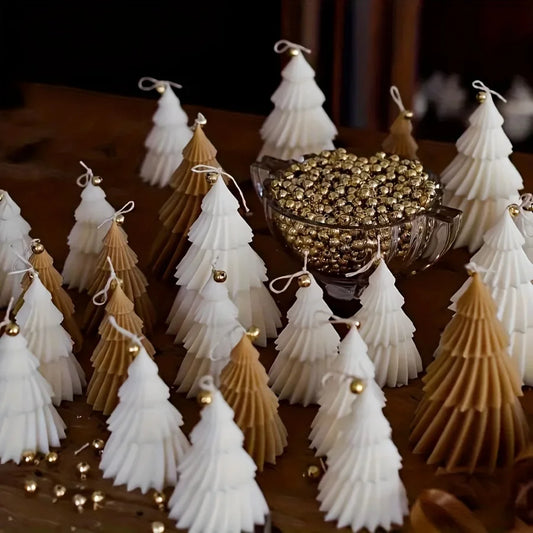 Holiday Tree Candle Mold – Silicone Christmas Tree Mold for DIY Candles, Gypsum & Resin Crafts