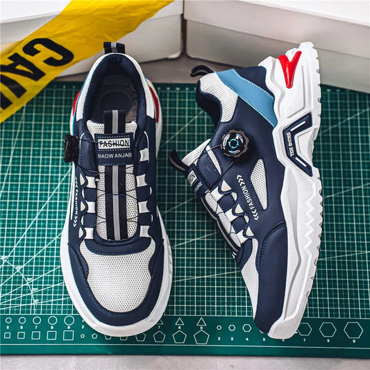 “KOREAN WHIPLASH VORTEX – Men’s Spin-Lock Mesh Runners for Speed Freaks & Style Addicts” | All-Season Streetwear Sneakers