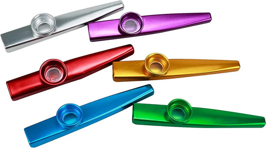 Pocket Party Kazoo – Aluminum Alloy Musical Companion for Guitar, Jam & Fun Vibes