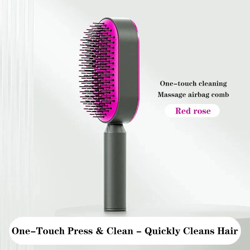 The Reckless Comb: One-Click Clean, Scalp-Slaying Air Cushion Hairbrush for Hardcore Hair Rebels