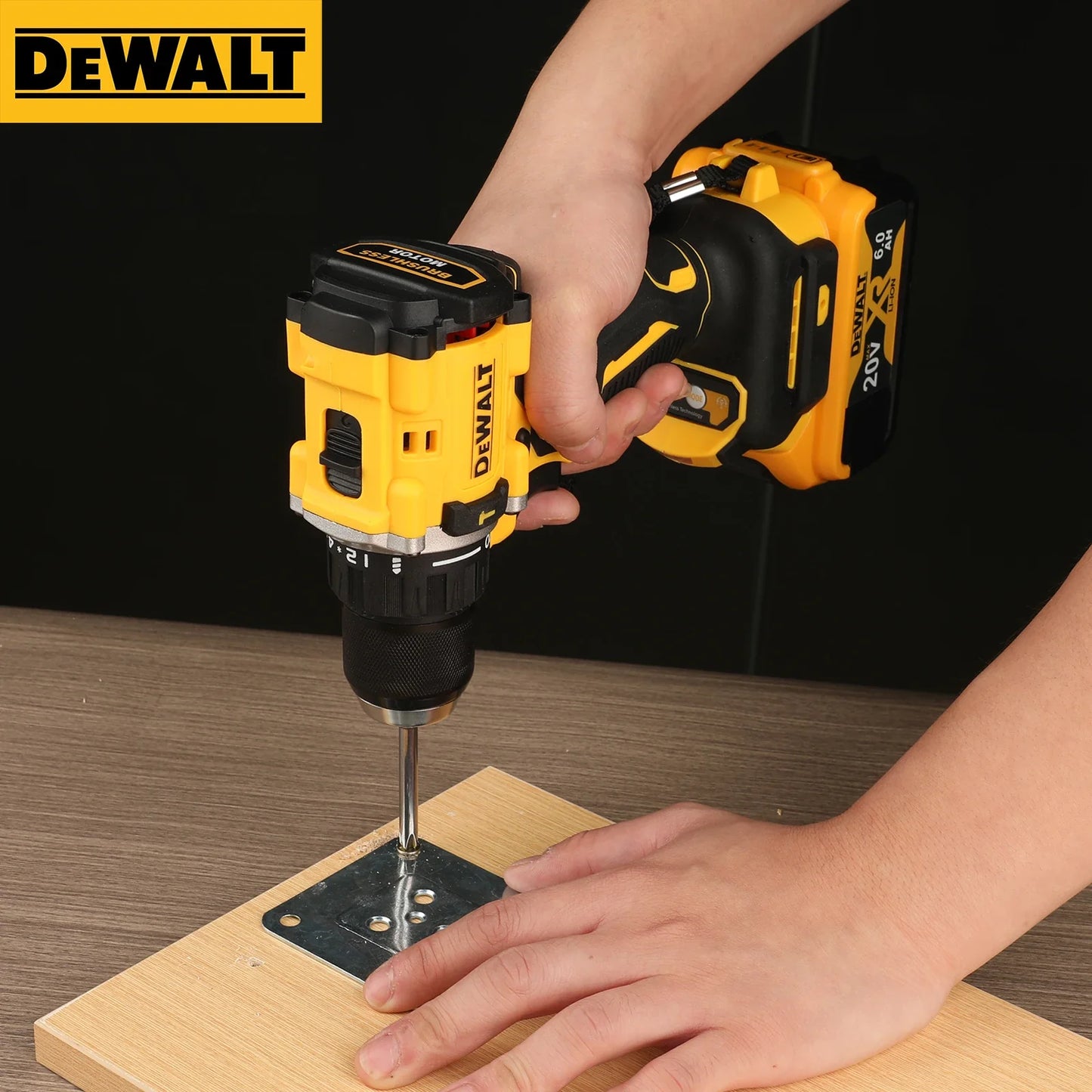TorqueTitan DCD805 by DEWALT – 20V Brushless Compact Power Drill for Bold Builders, Everyday Heroes & Weekend Warriors