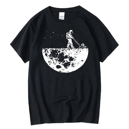 Lunar Cleaner Cotton Graphic Tee For Men – High Quality Casual Hip Hop O-Neck Summer T-Shirt