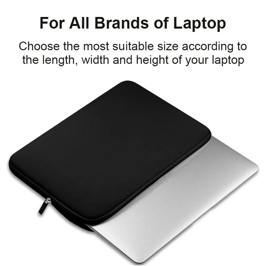 CloudSnug Cotton Laptop Sleeve – Ultra-Soft Zipper Cover for MacBook, Matebook, Dell, HP & More (11”–15.6”)
