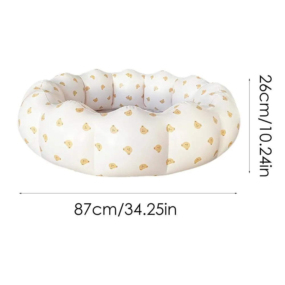 PetalSplash Foldable Kiddie & Pet Pool — Portable Summer Dip Fun for Kids, Dogs & Backyard Bliss