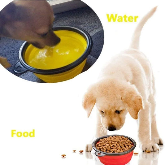 Tour Goblin Collapse-Bowl – Lizard Vigilante Folding Silicone Travel Feeder For Dogs, Cats & Road-Trip Renegades