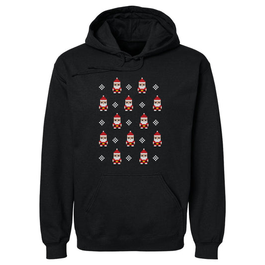 Christmas 8-bit Santas WHT