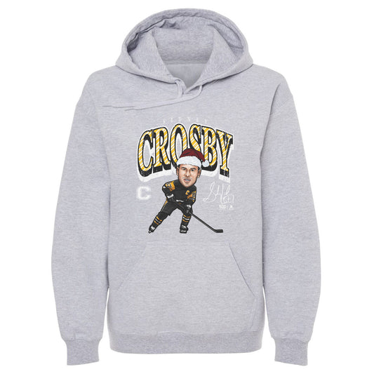 Sidney Crosby Pittsburgh Cartoon Santa Hat WHT