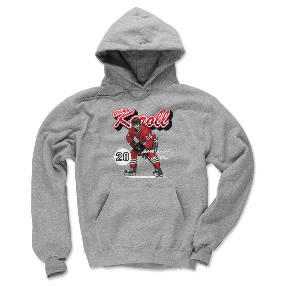 Cliff Koroll Chicago Retro Script WHT