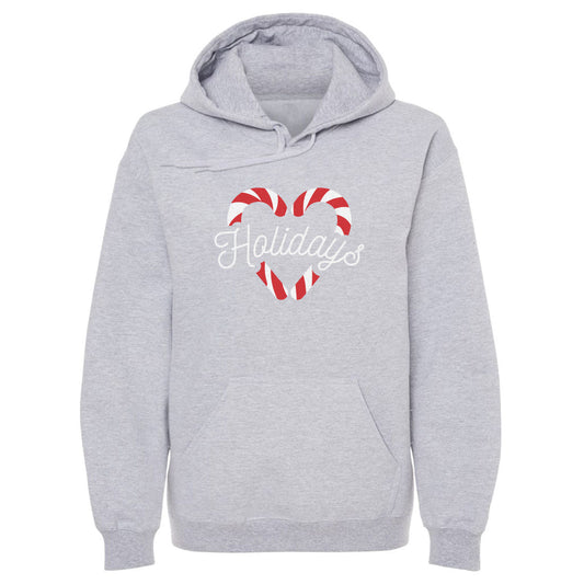 Christmas Candy Cane Heart WHT