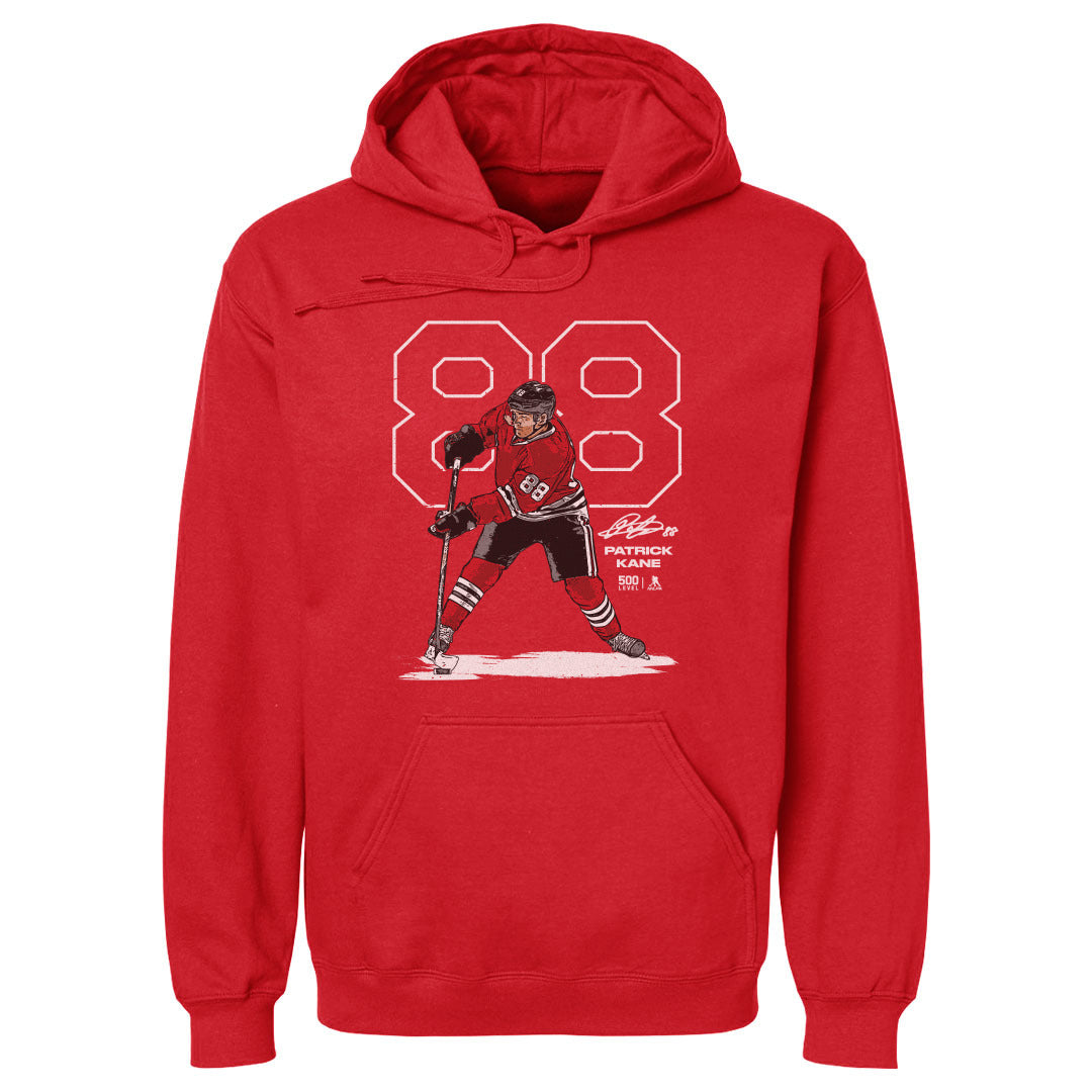 Patrick Kane Chicago Outline WHT