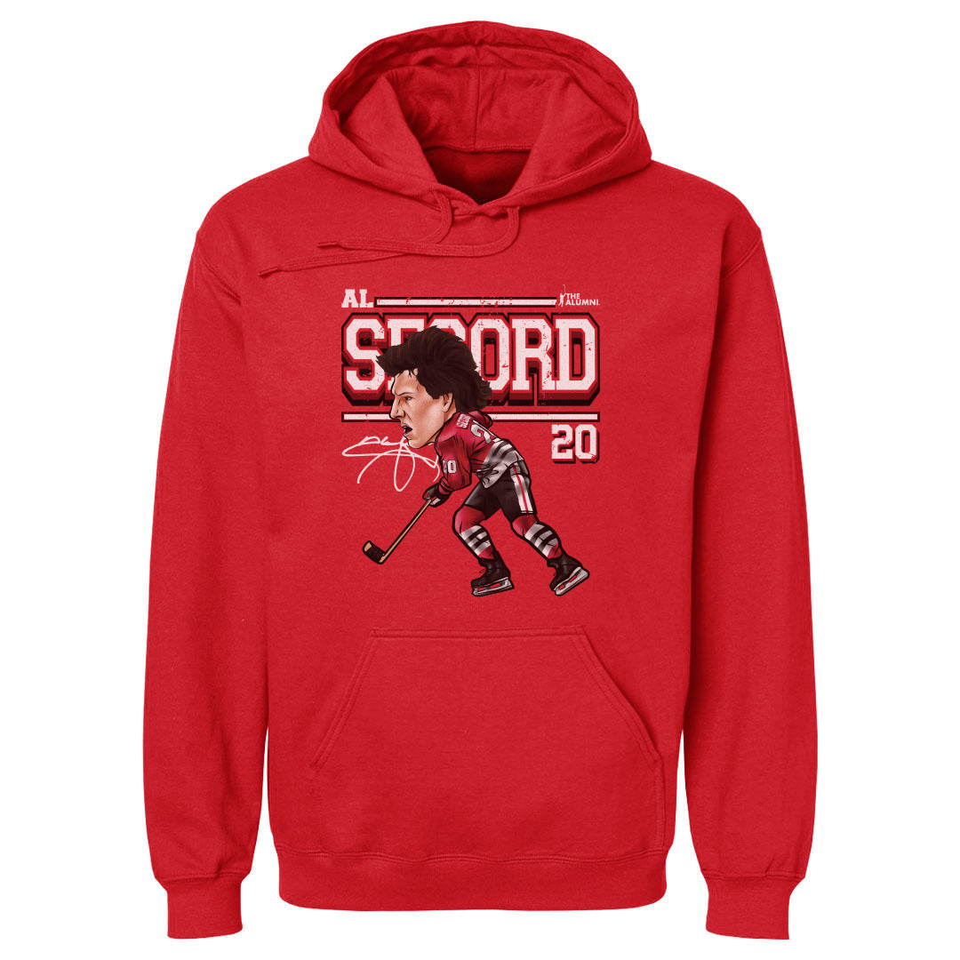 Al Secord Chicago Cartoon WHT